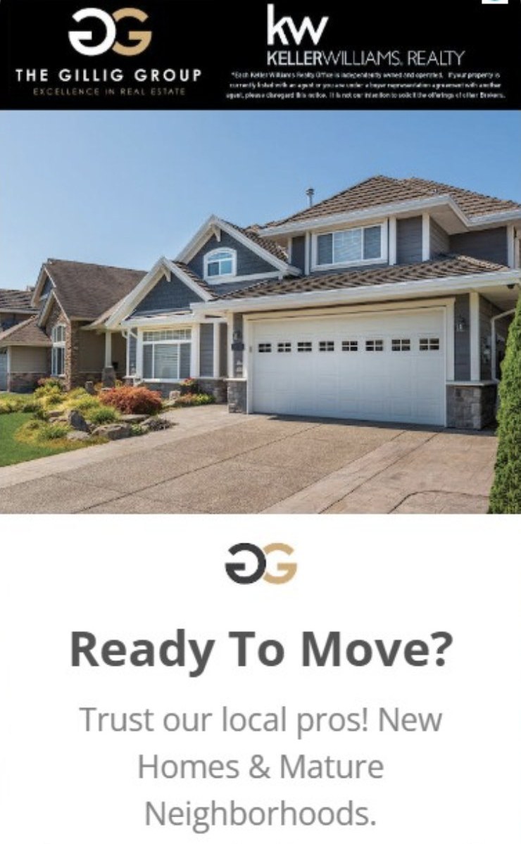 The Gillig Group display ad: Ready To Move? Trust our local pros